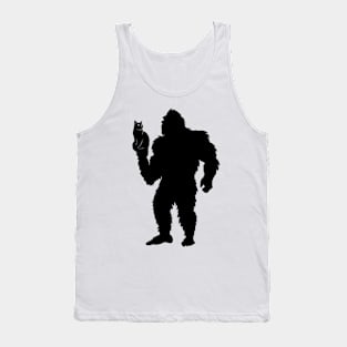 Bigfoot Cat Silhouette Tank Top